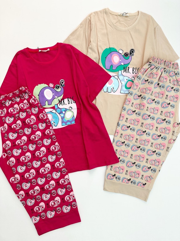 Elephant Bermuda Set - ترمه شاپ