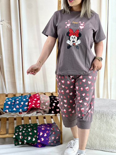 تصویر تیشرت و شلوارک میکی موس - ترمه شاپ