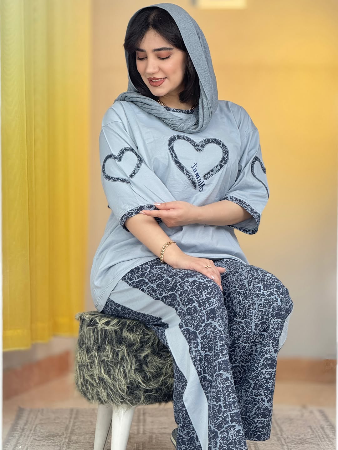 ست بگ بیگ آستین قلبی رعد و برقی