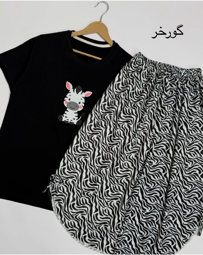 ست تیشرت نخ پنبه و شلوارک بوگاتی