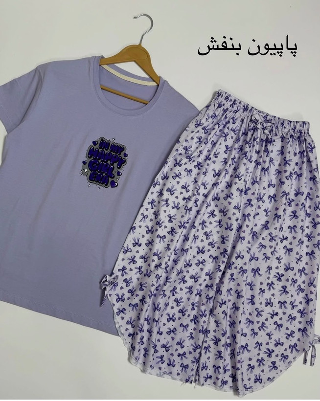 ست تیشرت نخ پنبه و شلوارک بوگاتی