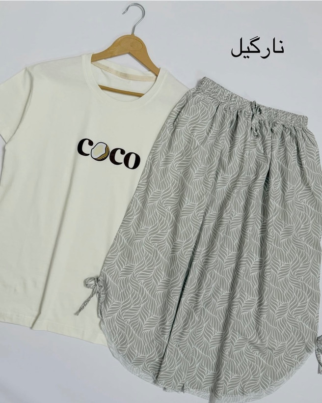 ست تیشرت نخ پنبه و شلوارک بوگاتی