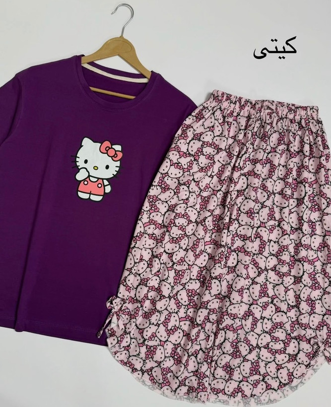 ست تیشرت نخ پنبه و شلوارک بوگاتی