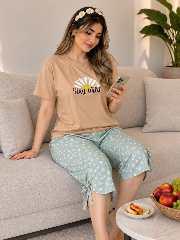 ست تیشرت نخ پنبه و شلوارک بوگاتی