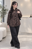 شومیز کتان پلنگی